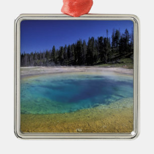 NA, USA, Wyoming, Yellowstone Nationalpark.2 Silbernes Ornament
