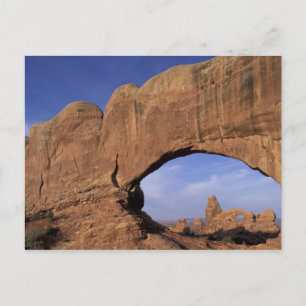 NA, Utah, Arches National Park. Doppelbogen Postkarte