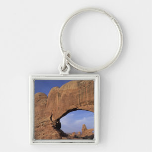 NA, Utah, Arches National Park. Double Arch Schlüsselanhänger