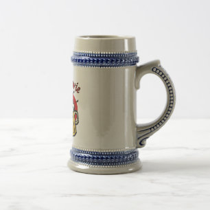 Na Zdrowie Toast mit Bier-Tasse Bierglas