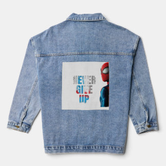 "N'abandonnez jamais" Veste Denim originale