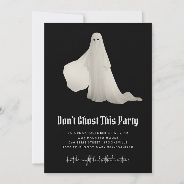 N'abandonnez pas cette invitation à la fête d'Hall (Devant)