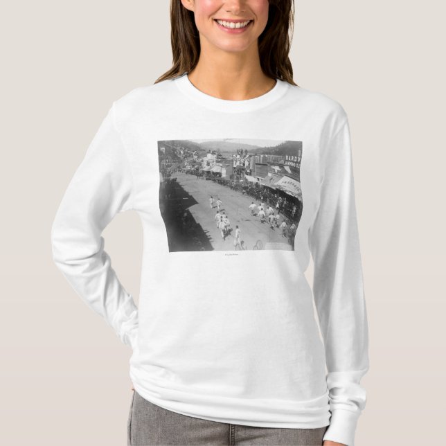 Nabe-und-Nabe Schlauch-Team-Rennen-Fotografie T-Shirt (Vorderseite)
