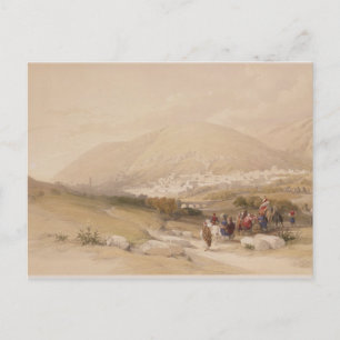 Nablous, antike Shechem, 17. April 1839, Platte 4 Postkarte