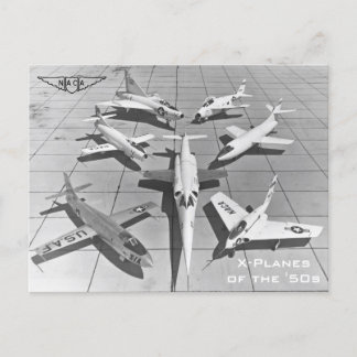 NACA X-Flugzeug der Postkarten der 1950er Jahre