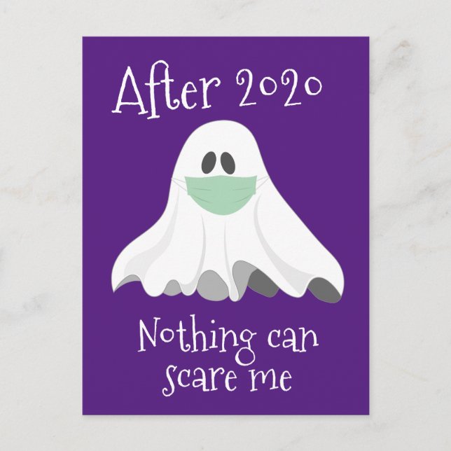 Nach 2020 kann mir nichts schaden Ghost Postkarte (Vorderseite)