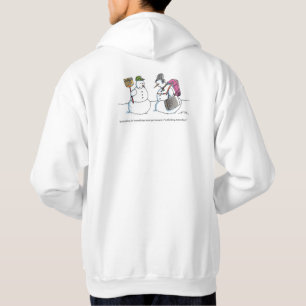 Nach Antarktika Männer weiße Kapuzenpullover Rücke Hoodie