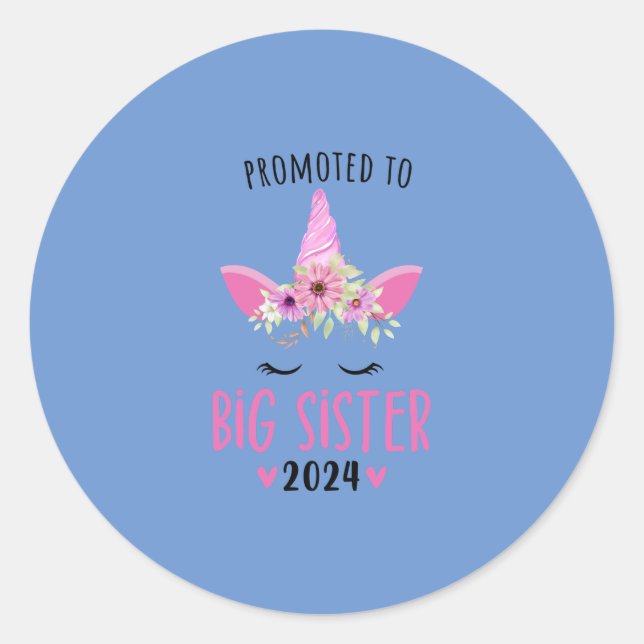 Nach Big Sister 2024 Shirt befördert Runder Aufkleber (Vorderseite)