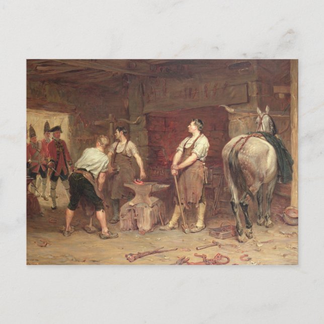 Nach Culloden: Rebellenjagd (Öl auf Leinwand) Postkarte (Vorderseite)