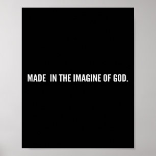 Nach dem Bild Gottes Jesus Christliche Bibel Sagt Poster