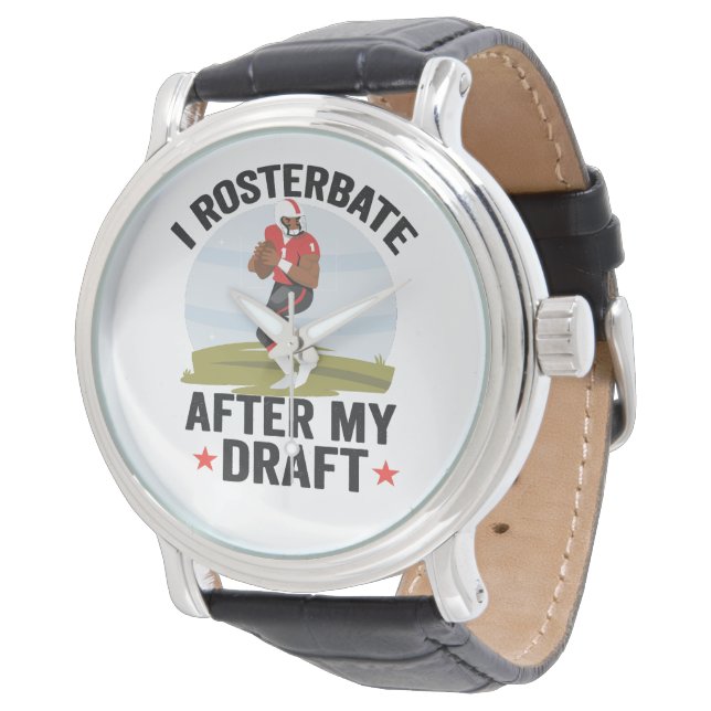 Nach dem Entwurf meines Funny Fantasy Football-Spi Armbanduhr (Schrägansicht)
