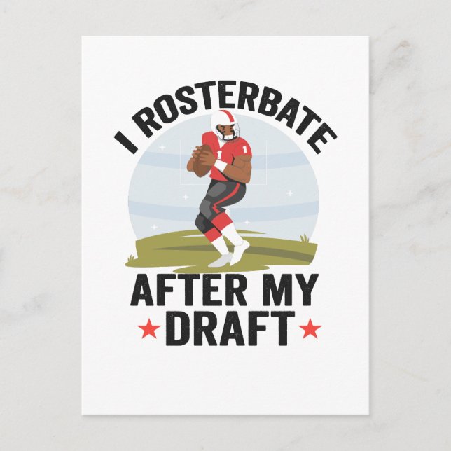 Nach dem Entwurf meines Funny Fantasy Football-Spi Postkarte (Vorderseite)