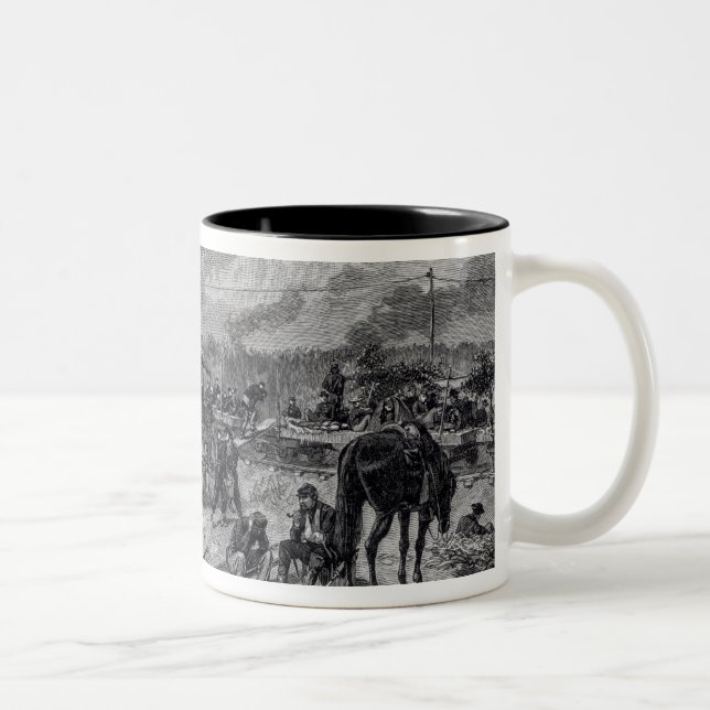 Nach dem Kampf von sieben Kiefern Zweifarbige Tasse (Rechts)