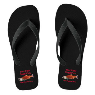 Nach dem Lachs - Stopp der Kieselmine Flip Flops