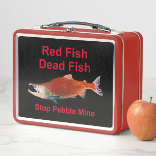 Nach dem Lachs - Stopp der Kieselmine Metall Lunch Box