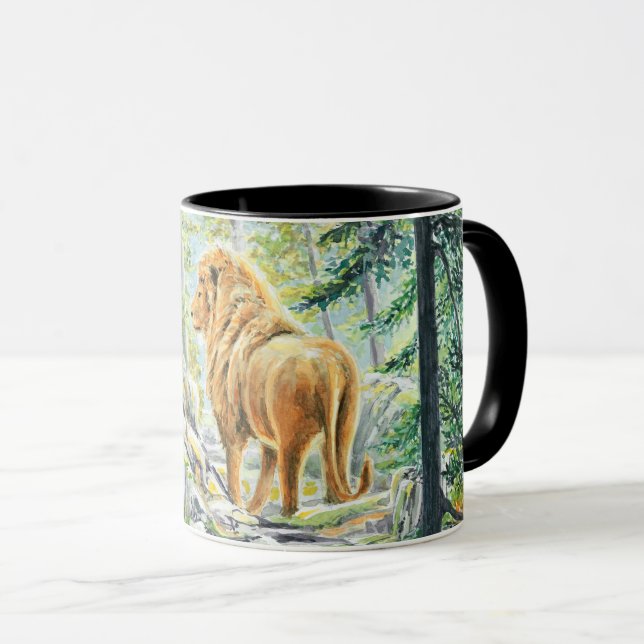 Nach dem Löwen - Tasse (VorderseiteRechts)
