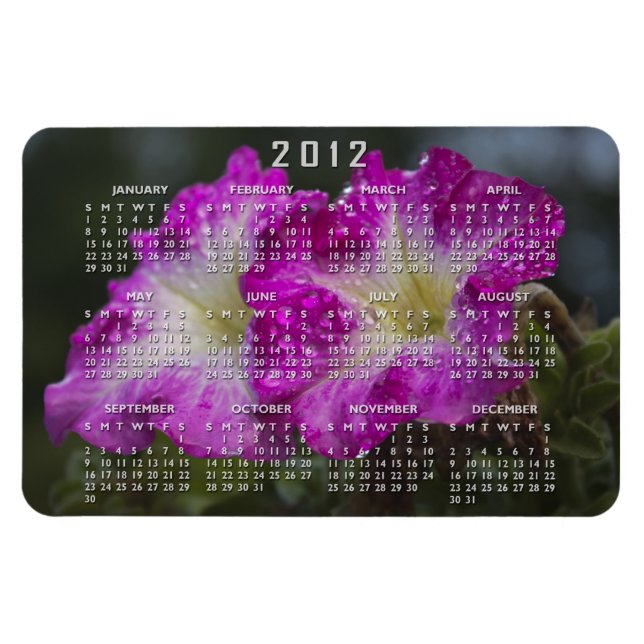 Nach dem Rain Calendar Premium Magnet (Horizontal)
