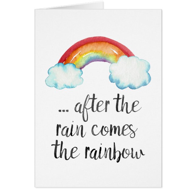 Nach dem Regen kommt die Regenbogenkarte (Vorne)