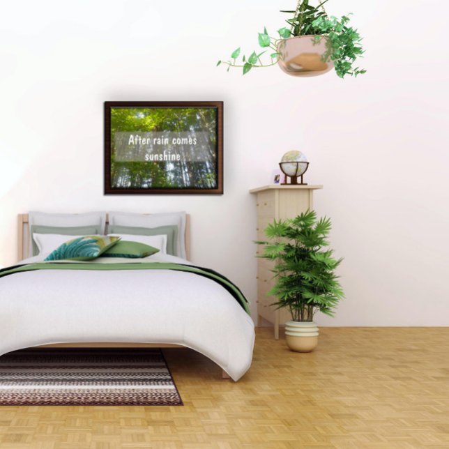 Nach dem Regen kommt Sonnenschein Inspiration Post Poster (Von Creator hochgeladen)