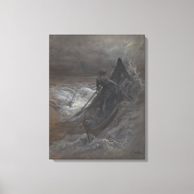 Nach dem Schiffbruch durch Gustave Doré Leinwanddruck (Vorderseite)