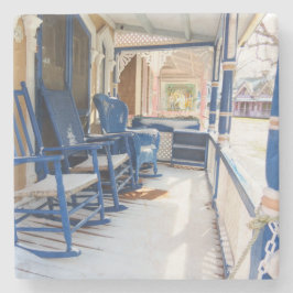 Nach dem Schneefall - Martha's Vineyard Steinuntersetzer