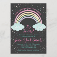 Nach dem Sturm kommt Regenbogen| Twins Baby Dusche