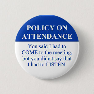 Nach der Angestellt-Anwesenheits-Politik (3) Button