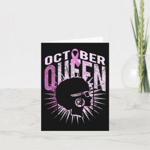 Nach der Frau im Oktober tragen wir rosa Brustkreb Karte