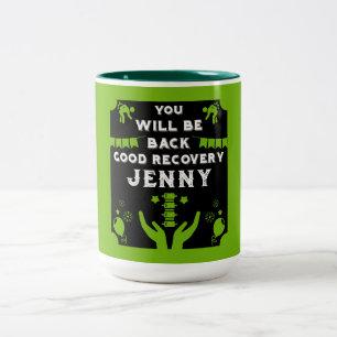 Nach der Operation wieder gut machen Zweifarbige Tasse