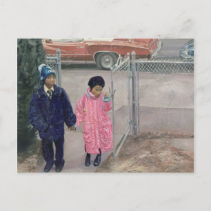 Nach der Schule 1991 Postkarte