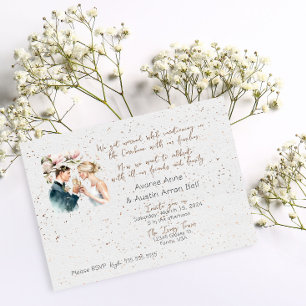 Nach der Zeremonie Hochzeit Einladung Postkarte