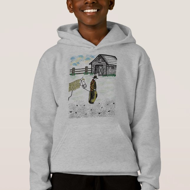 Nach einer Pferdereise Hoodie (Vorderseite)