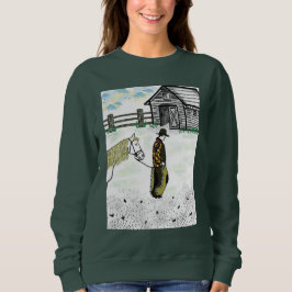 Nach einer Pferdereise Sweatshirt