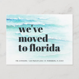Nach Florida Ocean Waves verschoben - neue Adresse Ankündigungspostkarte