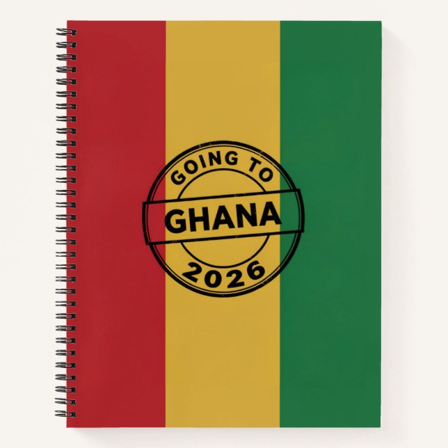 Nach Ghana 2026 Notizbuch (Vorderseite)