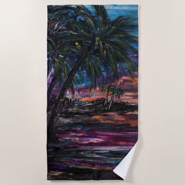 Nach Glow Beach Handtuch (Vorderseite)