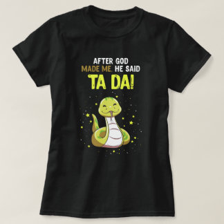 Nach Göttern machen mich Reptilien T-Shirt