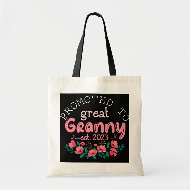 Nach Granny Est 2023 befördert erste Oma Tragetasche (Vorne)