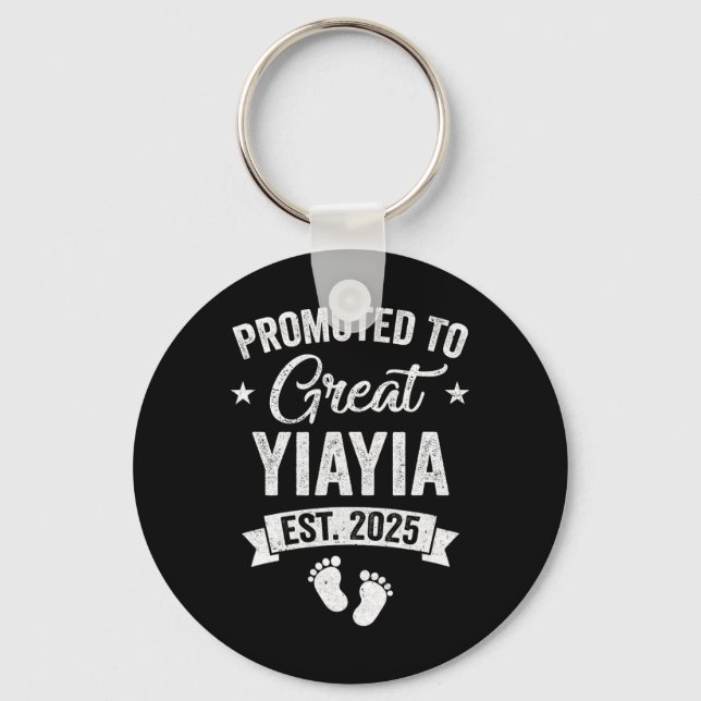 Nach Great Yiayia Est 2025 Schwangerschaftsabbruch Schlüsselanhänger (Vorderseite)