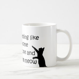 Nach Hause zu einer Katze kommen Kaffeetasse