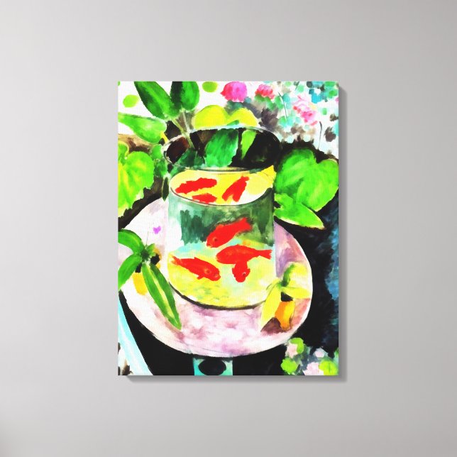 nach Henri Matisse, The Goldfish, digital zeichnen Leinwanddruck (Vorderseite)