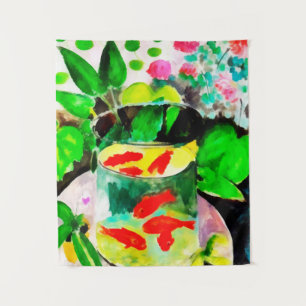 nach Henri Matisse, The Goldfish, digital zeichnen Wandteppich