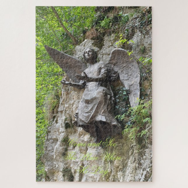 Nach Jesus Crucifixe sagt Angel: Komm und sieh (Vertikal)
