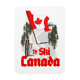 Nach Kanada Skifahren Magnet