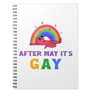 Nach Mai ist der Monat des Gay Funny LGBT Pride Notizblock