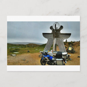 Nach Nordkap (Norwegen), über Gibraltar. Postkarte