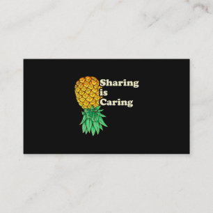 Nach oben Ananas-Shirt-Swingers, wenn Sie Y Visitenkarte