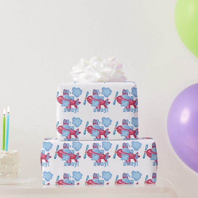 Nach oben. Auf und ab! Geschenkpapier (Partygeschenke)