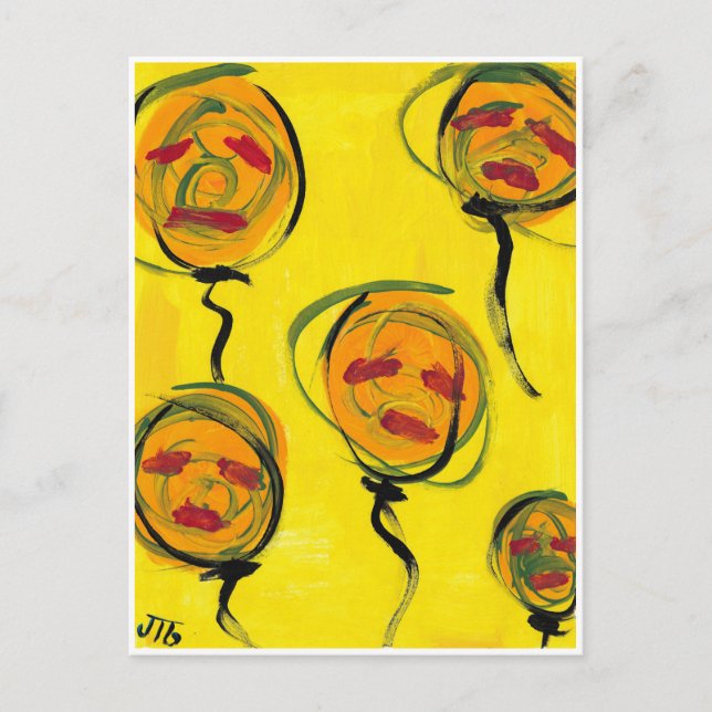 "Nach oben" Postkarte (Vorderseite)