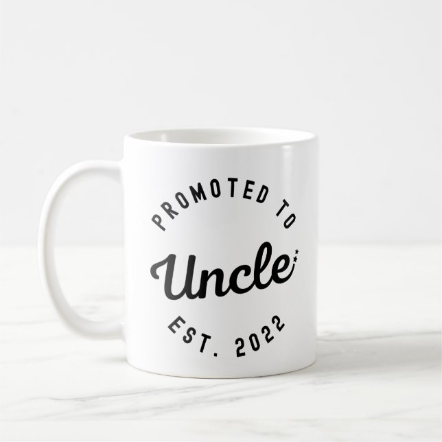 Nach Onkel Est befördert. 2022 neuer Artikel Kaffeetasse (Links)